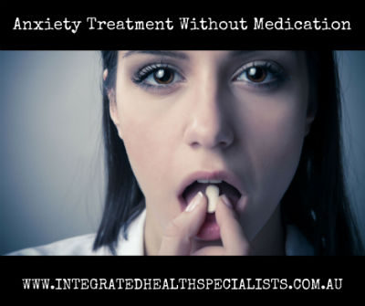 Gold Coast anxiety treatment without medication - woman taking medication